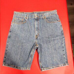 Levi's 505 jean short regular fit blue men's size 36
